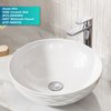 Kraus PU-L10CH Bathroom Pop-Up Drain Assembly for Vessel Sinks Without Overflow, with Extended Thread for Thicker Countertops, 10 3/4 Inch, Chrome