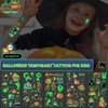 Halloween Party Favors, 30 Sheets Luminous Halloween Temporary Tattoos for Kids, Glow In The Dark Tattoos Stickers for Boys Girls Birthday Decorations Gifts, Halloween Goodie Bags Stuffers Supplies