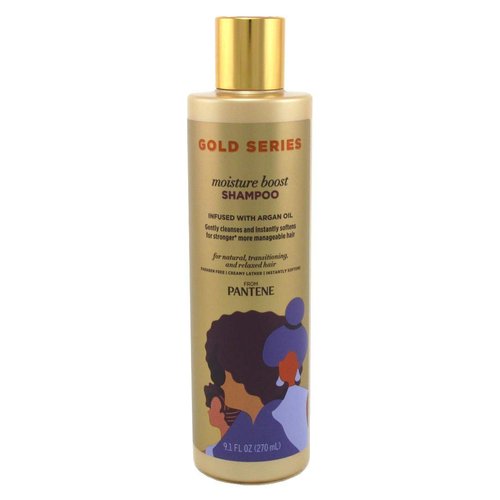 Pantene Gold Series Shampoo Moisture Boost 9.1 Ounce (Pack of 3)
