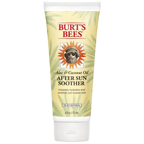 Burt's Bees Aloe & Coconut Oil After Sun Soother 6 oz (Pack of 4)