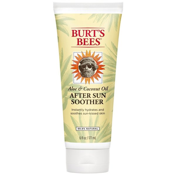 Burt's Bees Aloe & Coconut Oil After Sun Soother 6 oz (Pack of 4)