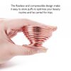 LanMa Beauty Sponge Blender Holder,(2 Pack Rose Gold) Makeup Sponge Drying Stand Storage Egg Powder Puff Display Stand