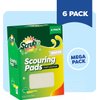 Multi-Purpose Scouring Pad by Scrub-It - Non-Scratch Cleaning Dobie Pads for Pots, Pans, Dishes, Utensils & Non-Stick Cookware - Sponge Scrubbers Use for Kitchen, Bathroom & More - 6 Pack