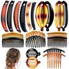20 PCS Banana Hair Clips Classic Hair Comb Banana Clips Ponytail Banana Hair Clips Plastic Twist Hair Side Combs Accessories for Women Girls