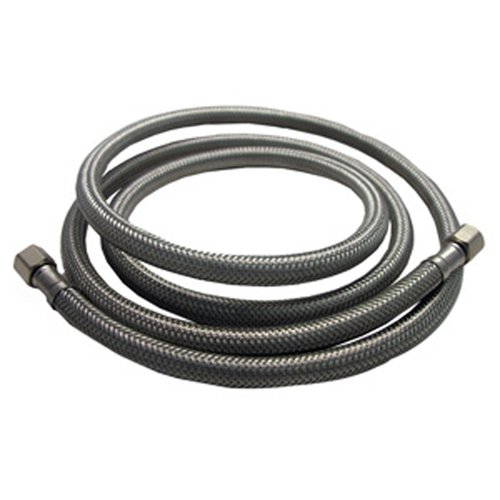 LASCO 10-0950 5-Foot Ice Maker Water Supply Line, Braided Stainless Steel, X 1/4-Inch Female Compression, 5-Pack, 5 Count