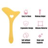 Stencil, Stencils, Silicone Stencils Wing Tips Eyebrow Pencil Stencil Reusable Lazy Quick Eye Makeup Makeup Applicator Tool for Makeup Artist(Yellow)