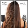 Magic Hair Brush |Professional Flexible Vented Hair Brush For Detangling (Black)