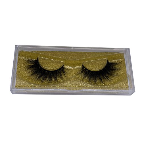 Alluring 3D Mink Lashes Reusable Strip, 100% Siberian Mink Fur False Eyelashes, Hand-made Cruelty Free Cat-Eye, Nice & Fluffy KR12