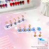 ANGNYA Nail Stand for Press on,2 Set Aurora Nail Holder for Painting Nails Press on Nail Stands Fake Nail Stand with 96 Pcs Reusable Sticky Putty for Nail Art Display Home & Salon Use