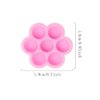 KDDOM 100 Pcs Eyelash Extension Glue Holder Eyelash Glue Cup Flower Shape Glue Cup Tattoo Ink Cup(Pink)