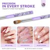 SAVILAND Kolinsky Acrylic Nail Brush Set: Size 6,10,14 Professional Nail Brushes Cleaner Manicure Tool for Acrylic Application Acrylic Powder Nail Extension 3D Nail Carving for Nail Art DIY