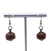 Gnomish Copper Mini Metal Earring Polyhedral 10mm Ioun Stones by Norse Foundry | RPG Math Games DND Pathfinder