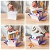 FETTIPOP DIY Butterfly Explosion Gift Box (white-yellow) DIY 7.1x5.5x4.3 inches, Surprise Flying Butterfly Box