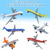 Toy Airplane 6 Pack, Diecast Airplane Toy for Boys Age 3 4-7 8-12, Alloy Planes Model/Glider Planes/Airlines Plane Toys for Kids Birthday Cake Toppers Airforce Party Favors