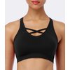 ANGOOL Strappy Sports Bras for Women - Medium Support Wirefree Yoga Bra Activewear 3 Pack
