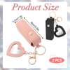 cobee Women's Lipstick Holder Keychain with Mirror, 2Pcs Soft PU Leather Portable Chapstick Holder Lipstick Pouch with Metal Key Ring for Trave Party Gift