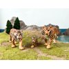 Gemini&Genius Tiger Figurine Toys, Safari Animal Action Figures, 3 Pcs Wildlife Animal Toys-3-6 Inches Length-Great for Kids Gift, Party Favors, Treasure Box Prizes, Goodie Bag Fillers or Cake Toppers