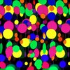 120feet Round Dot UV Neon Garland Hanging Paper Glow in The Dark Neon Glow Party Supplies and Decorations Glow in The Dark Blacklight Reactive Fluorescent Black Light Party Kit for Birthday Wedding