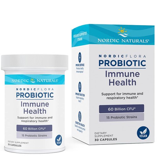 Nordic Naturals Nordic Flora Probiotic Immune Health, 30 Capsules, 15 Probiotic Strains for Immun...