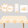 60pcs Boho Sun Birthday Party Paper Napkins First Trip inspired Around The Sun Birthday Decorations Boho Sun Party Decorations Boho Hippie Sunshine Boho Sun Baby Shower Party Supplies Decorations