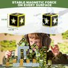 Military Magnetic Blocks Toys for Kids -100PCS Magnetic Building Blocks Magnetic Tiles STEM Montessori Sensory Toys for Boys & Girls - Birthday for Kids Ages 3 4 5 6 7 8 9 10