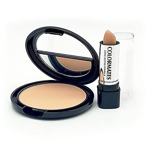 Colormates Pressed Powder with Concealer Creme Beige