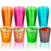 DecorRack 2 Oz Neon Shot Glasses, 24 Plastic Shot Cups, Disposable Party Cups, Mini Cups Shot Glasses (24 Pack)