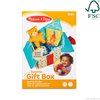 Melissa & Doug Wooden Surprise Gift Box Infant Toy (5 Pieces) Baby Toy Gift Set, Tactile Sensory Toy for Babies and Toddlers - FSC-Certified Materials