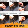 Vehiclex Tire Plug Repair Kit for Car, Motorcycle, ATV, Tractor, Lawn Mover - Essential Tire Repair Kit for Flat Tire Punctures Repair