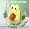 Leokawin Cat Stuffed Animal Avocado Pillow Plush, Cute Stuffed Avocado Cat Plush Toy, Kawaii Green Avocado Cat Plush Doll, Soft Green Cat Plush Pillow Gifts for Kids Boys and Girls