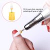 Ceramic Nail Drill Bit Corn Head Ceramic Grinding Parts Nail File Drill Bit Lightweight Manicure Polishing Removing Cuticle(Extra Fine Grinding XF Yellow Box)