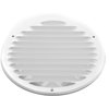 Vent Systems 8" White Soffit Vent Cover - Pack of 2 - Round Air Vent Louver - Grill Cover - Built-in Insect Screen - HVAC Vents for Bathroom, Home Office, Kitchen