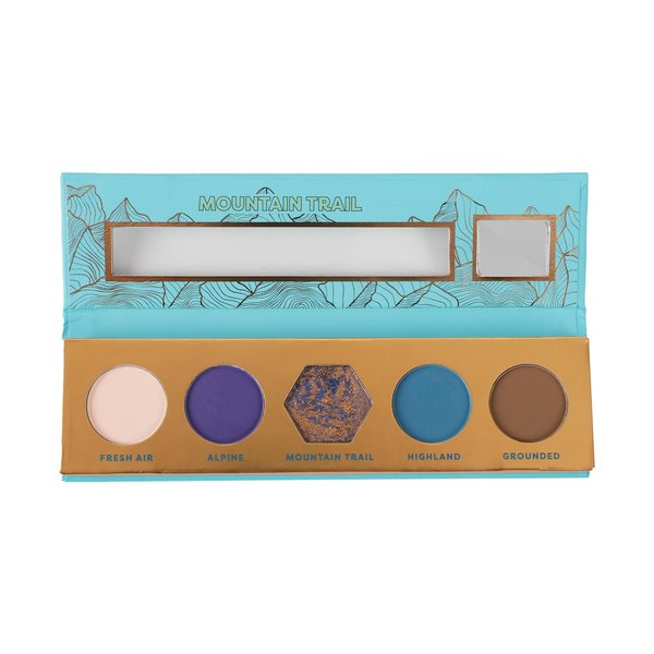 Profusion Cosmetics Blooming Beauty 5-Shade Eyeshadow Palette - Highly Pigmented Eyeshadows for Stunning Day & Night Looks (Mountain Trail)