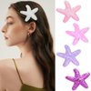 16 Pcs Starfish Hair Clips Sequin Glitter Sea Star Hair Barrettes Sparkling Alligator Clips Cute Headpiece Accessories for Women Girls