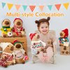Capybara Plush with 10 Pcs Capybara Costume Fall and Winter Style Dress Up,Christmas Plush, Christmas Stuffed Animals, Capybara Stuffed Animal Birthday Gifts for Boys and Girls (Daily-B)