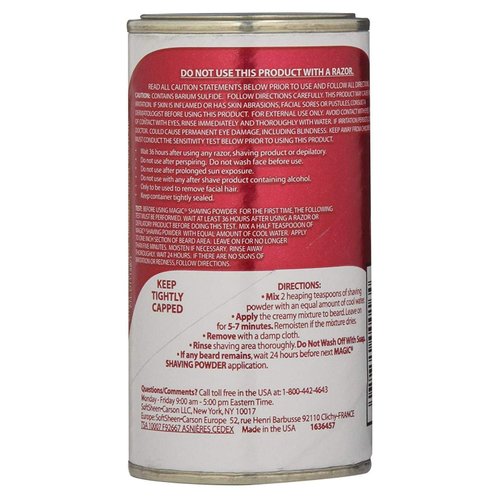 Magic Shaving Powder Red 5 Ounce Extra-Strength (145ml) (2 Pack)