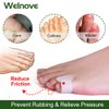 Welnove Gel Toe Separator, Pinky Toe Spacers, Little Toe Cushions for Preventing Rubbing & Relieve Pressure (Pack of 12)