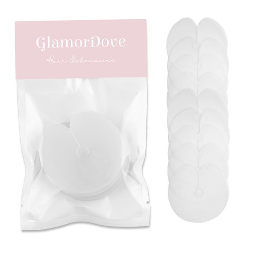 GlamorDove Hair Extensions Heat Protector Shields Thick Templates Heat Shield Guards for Hair Extension Bonding Keratin Hair Extension Tools