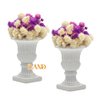 iLAND Miniature Dollhouse Accessories, 2pcs Dollhouse Plants w/Dry Flowers (2pcs Mini Urn Planters w/Flowers)