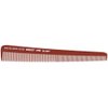 Krest Goldilocks 7.5" Burgundy Tapering Barber Comb - 12 ct