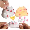 4 Pack Squishy Hamster Squishy Squeeze Toys, Cute Soft Cat Squishy Toys, Party Favors Fidget Toys Squishy Suitable Adults Kids, Stress Relief Kawaii Squishies Mochi Sensory Toys