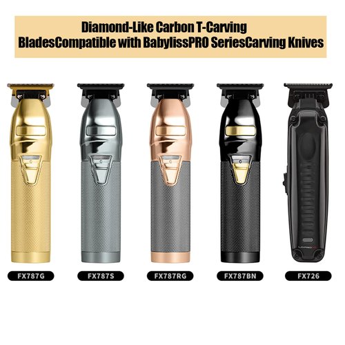 FX707Z DLC Replacement Blades compatible with BaByliss PRO Barberology Trimmer Blade,DLC 2.0 Trimmer Replacement Trimmer Blades compatible with BaByliss FX787 & FX726 Trimmer