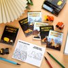 Sinmoe 36 Pieces Mini Activity Books for Kids Party Favors Construction Trucks Activity Books for Kids Including Dump Diggers Cranes Tractors for Kids Home Supplies School Activity for Birthday Gifts