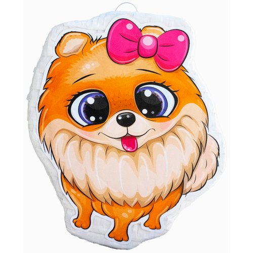 Pom Puppy Pinata (15 x 13 x 4 inches), Perfect for Birthday Parties, Kids Carnivals, Dog Birthday Party, Puppy Party Supplies, Canine Party Children’s Parties