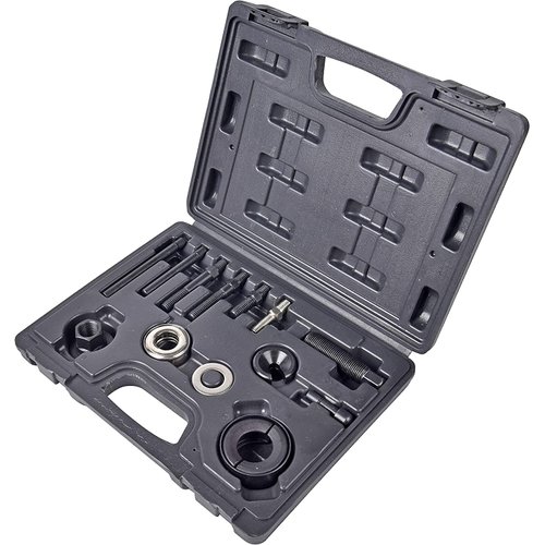Aain 14 PCS Power Steering Line Disconnect Pulley Puller Remove and Install Tool Kit for Water Vacuum Pump, Alternator pulleys Installation Remover for GM/FORD/CHRYSLER, MK27A