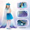 Tigerhu Princess Dress Up, Girl Dress Up & Jewelry Boutique, Toddler Dress Up Toys with Cloak & Tutu Skirt, Princess Shoes Pretend Jewelry Accessories Princess Costumes Gifts Toys for Girls Years 3+