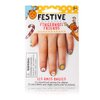 Fingernail Friends Nail Stickers Nail Art for Children, Festive Holiday (50 Stickers)