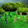 CHAXUNTEN 200PCS Army Men Toy Soldiers, Plastic Army Men Action Figures, 10 Poses Yellow and Green Soldiers Playset for Boys Birthday Gift