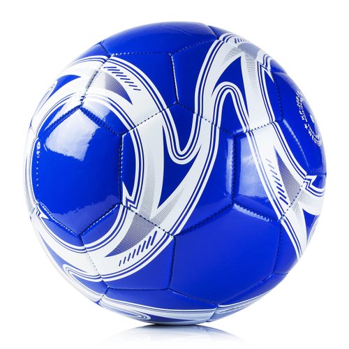 Western Star Soccer Ball Size 3 & Size 4 & Size 5 - Official Match Weight - 5 Colors - Youth & Adult Soccer Players - Helix - Attractive and Durable Design