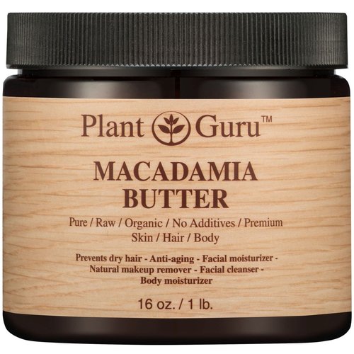 Macadamia Body Butter 16 oz. 100% Pure Raw Fresh Natural Cold Pressed. Skin Body and Hair Moisturizer, DIY Creams, Balms, Lotions, Soaps.